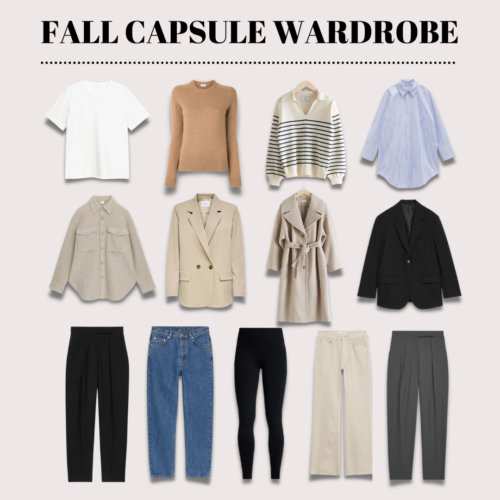 casual fall capsule wardrobe